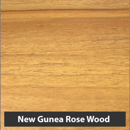Rosewood woodgrain aluminium finish