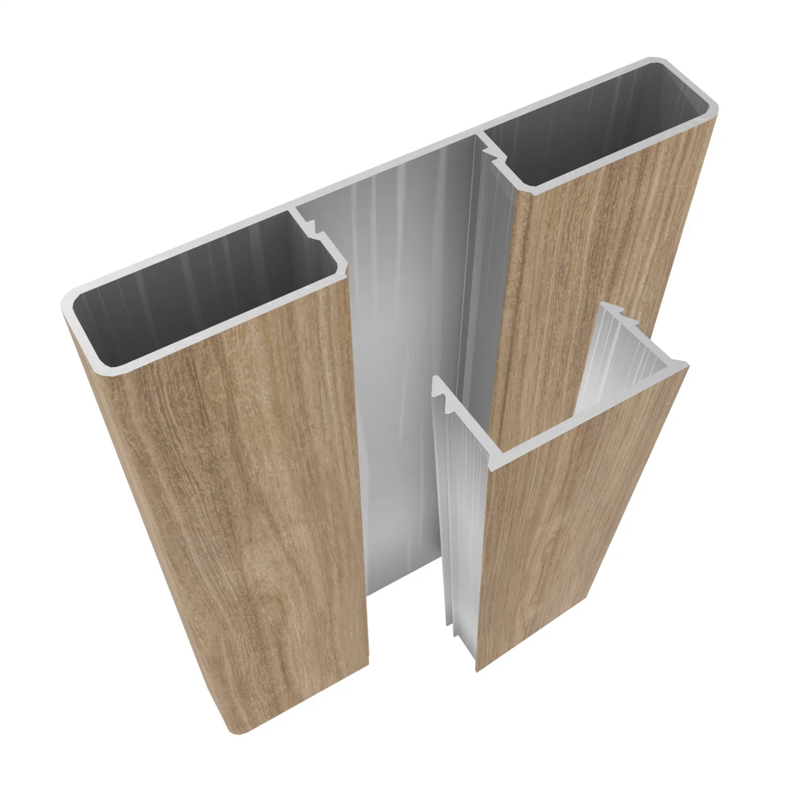 Woodonali woodgrain aluminium batten 16x100mm @6500mm