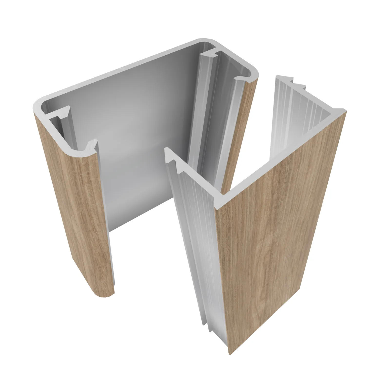Woodonali woodgrain aluminium batten 16x38mm @6500mm