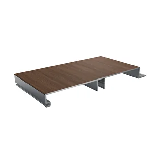 Woodonali woodgrain aluminium cladding board 140x16x2mm @6500mm