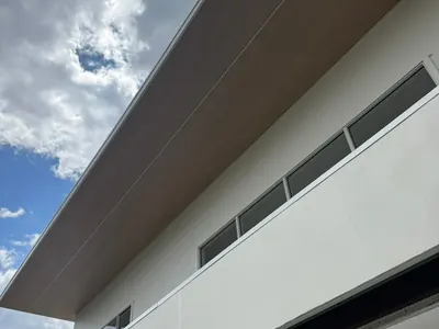 Woodonali woodgrain aluminium lining a ceiling or wall — Ceilings & Walls project