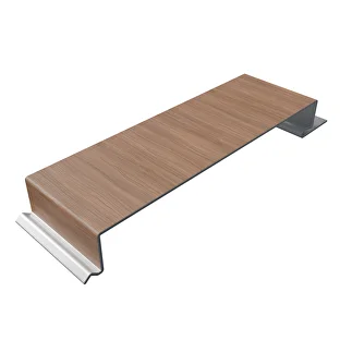 Woodonali woodgrain aluminium cladding board 157x18x0.5mm @5100mm