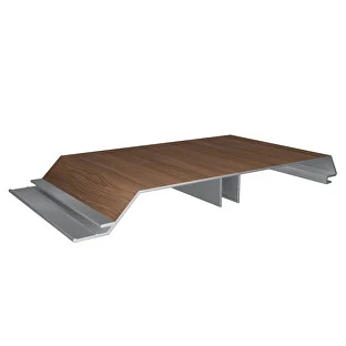 Woodonali woodgrain aluminium cladding board 140x16x1.6mm @5800mm
